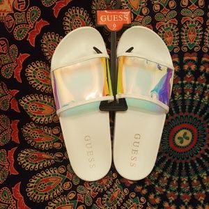 Guess Iridescent/Holographic Slides